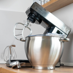 Mixer planetar Goldmann GM-1115BD, 2200 W, 8,5 L, 6 viteze + functie puls, Timer, Bol din otel inoxidabil, LED, Otel inoxidabil