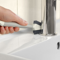 Joseph Joseph CleanTech™ Tile Cleaning Brush 6500021, 18 x 5 x 3 cm, 2 types of bristles, Beige