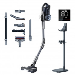 Jimmy H11 Pro Upright Vacuum Cleaner, 600W, 260 AW, 0.6 L, Dust Sensor, Foldable, 90-Minute Run Time, LED Display, Black/Gray