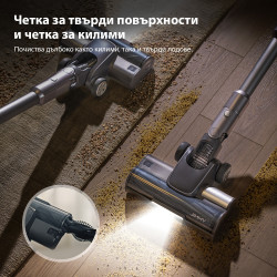 Jimmy H11 Pro álló porszívó, 600 W, 260 AW, 0,6 l, porérzékelő, összecsukható, 90 perces üzemidő, LED-kijelző, fekete/szürke