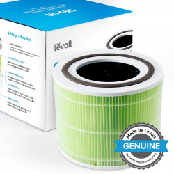 Filtru de schimb pentru purificatorul de aer Levoit Core 300/300S/P350, 1 buc, Filtrare in 3 etape, H13 True HEPA, Impotriva mucegaiului si bacteriilor, Verde