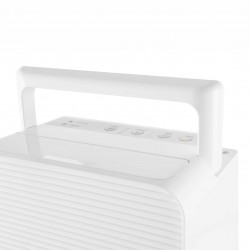 Dezumidificator pentru baie Woods MDK11, 2 viteze, Pana la 40 m², 108 m³, 2 l, 20 l/24 h, Hidrostat, 44 dB, IPX1, Alb