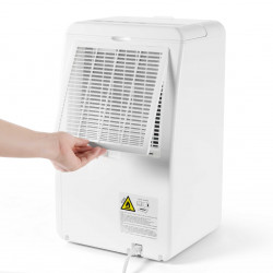 Woods MDK11 Bathroom Dehumidifier, 2 speeds, Up to 40 m², 108 m³, 2 L, 20 L/24 h, Hygrostat, 44 dB, IPX1, White