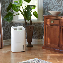 Umidificator si purificator 2in1 Wood's AD30G, 120 m², 5 viteze, 26 l/24 h, Hidrostat, 52 dB, IP21, Alb