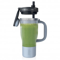 Ninja BlendBoss DB351EUCY hordozható turmixgép, 1100 W, 710 ml, 3 program, Auto-iQ, CrushBlade, szürke