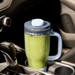 Ninja BlendBoss DB351EUCY Portable Blender, 1100W, 710 ml, 3 Programs, Auto-iQ, CrushBlade, Gray