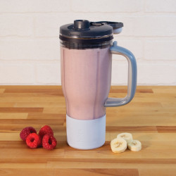 Ninja BlendBoss DB351EUCY Portable Blender, 1100W, 710 ml, 3 Programs, Auto-iQ, CrushBlade, Gray