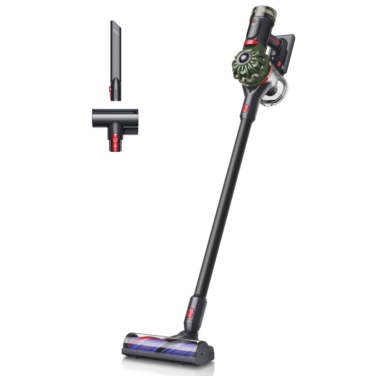 Вертикална прахосмукачка Dyson V8 Cyclone SV55 MAGn/Bk 226587-01, 150AW, 0.54 л, 3 режима, Без загуба на мощност, Хигиенично изпразване, Изцяло запечатана ...