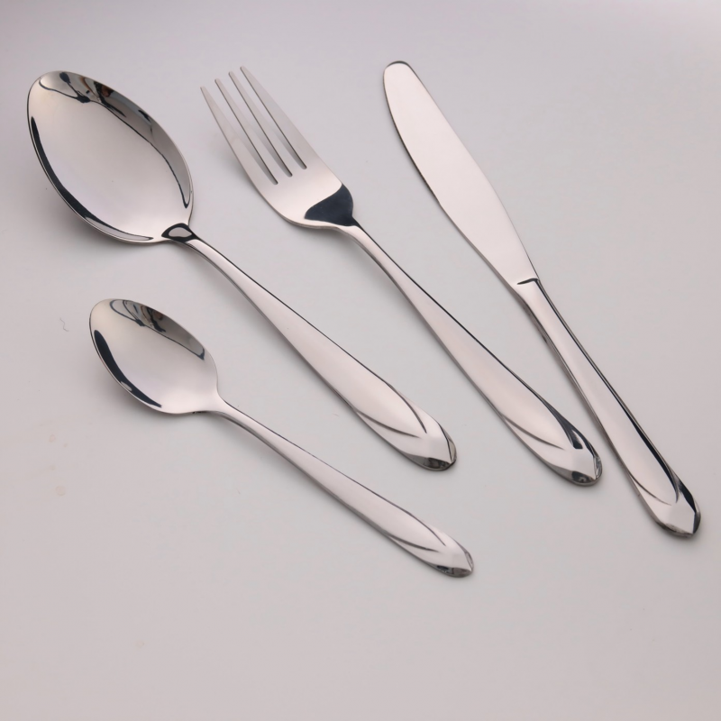24-piece OEM GS-101332S2 Cutlery Set, For 6 People, 410 Stainless Steel, Metallic Silver