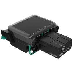 LOTUS Solar/DC Skimmer for Cleaning Pool Water Surfaces, Up to 10 Hours, 3 Motors, 6 L, IPX8, Black