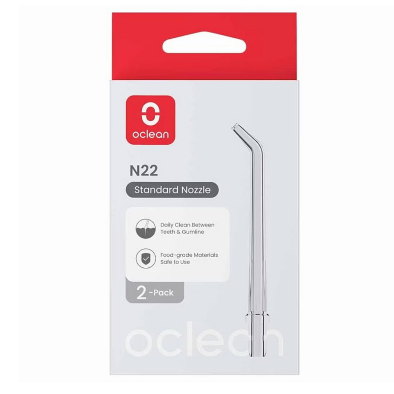 2 db-os pótfúvóka-készlet az Oclean N22 fogsugárzóhoz, W10-hez, standard, átlátszó