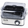 Elite EBS-8-1246 Egg Boiler, 500W, Holds 8 Eggs, 3-Setting Timer, Audible Alarm, Stainless Steel