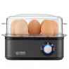 Fierbator de oua First Austria FA-5115-3-GR, 500 W, 8 oua, Timer cu 3 moduri, Semnal sonor, Gri inchis