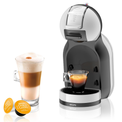 Еспресо машина Krups KP123B10 NDG MINI ME, 1500W, 15 bar, 0.8 л, Работа с NESCAFÉ® Dolce Gusto® капсули, XL функция, ECO, Сив