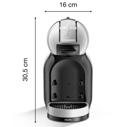 Еспресо машина Krups KP123B10 NDG MINI ME, 1500W, 15 bar, 0.8 л, Работа с NESCAFÉ® Dolce Gusto® капсули, XL функция, ECO, Сив