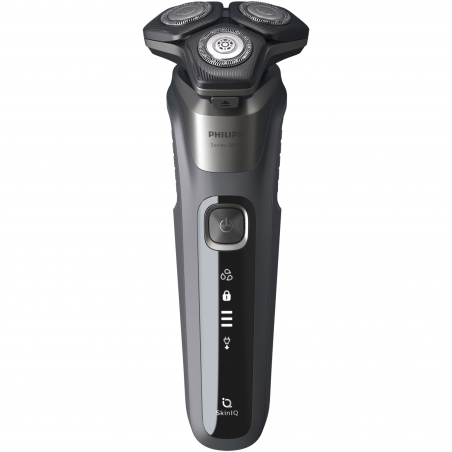 Philips Shaver Series 5000 S5887/10 Electric Shaver, 9W, 60 min, Wet/Dry, Built-in Trimmer, SkinIQ, PowerAdapt, 360° Heads, Self-sharpening Blades, Carbon Gray