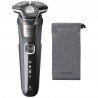 Aparat de ras electric Philips Shaver Series 5000 S5887/10, 9 W, 60 min, Ras umed/uscat, Trimmer incorporat, SkinIQ, PowerAdapt, Capete rotative la 360°, Lame cu autoascutire, Gri carbon