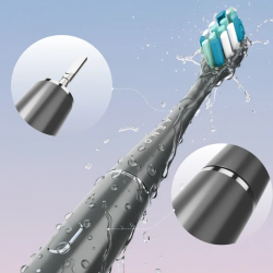 AENO ADB0010G Electric Sonic Toothbrush, 5W, DuPont™, Timer, 5 Modes, 90 Days on a Single Charge, Gray