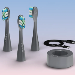 AENO ADB0010G Electric Sonic Toothbrush, 5W, DuPont™, Timer, 5 Modes, 90 Days on a Single Charge, Gray