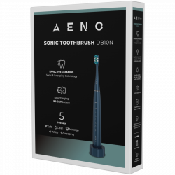 AENO ADB0010N Electric Sonic Toothbrush, 5W, DuPont™, Timer, 5 Modes, 90 Days on a Single Charge, Blue