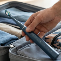 Електрическа звукова четка за зъби AENO ADB0010N, 5W, DuPont™, Таймер, 5 режима, 90 дни с едно зареждане, Син