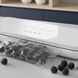 AENO AVS0004W Food Vacuum Sealer, 70 kPa, 4 modes, Bag width up to 30 cm, Automatic function, Stop button, LED display, White