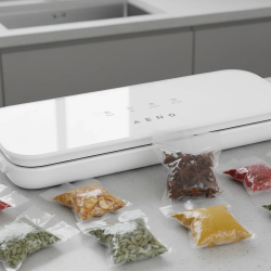 Vacuum sealer, white, LED display, 230AC/50Hz, 130W, -65KPa (+/-5kPa)