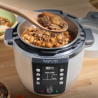 Мултикукър Instant Pot Pro Max, 1200W, 5.7 л, 105 kP, 10 програми, Nutriboost, WiFi, LCD дисплей, Неръждаема стомана, Бял/матов