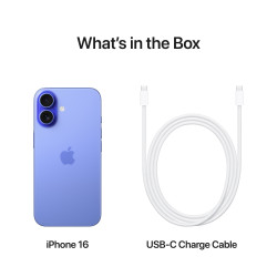 Смартфон Apple iPhone 16, 128 GB, 5G, Ultramarine