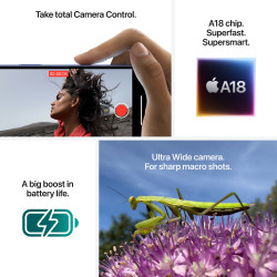 Smartphone Apple iPhone 16, 128 GB, 5G, Ροζ