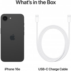 Apple iPhone 16e smartphone, 128 GB, Black