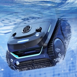 Wybot C2 vezeték nélküli medencerobot, 65 W, 180 perc, 200 m², kettős szűrés, autonóm funkciók, fekete