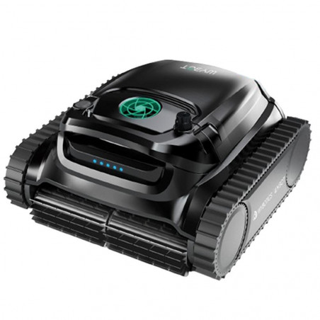 Wybot M1 Cordless Pool Robot, 120W, 300 min, 400 m², Dual Filtration, 2 Rows of Brushes, Route Planning, Gyroscope, Black