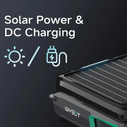 Wybot F1 Pool Skimmer for Cleaning the Water Surface, Solar/DC Charging, Up to 8 Hours, 7 L, Mobile App, Black