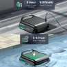 Wybot F1 Pool Skimmer for Cleaning the Water Surface, Solar/DC Charging, Up to 8 Hours, 7 L, Mobile App, Black