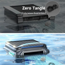 Скимер за почистване на повърхността на водата на басейни Wybot F1, Соларно / DC зареждане, До 8 ч, 7 л, Мобилно приложение, Черен