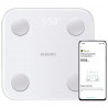 Cantar digital inteligent Xiaomi Body Composition Scale S400, Pana la 150 kg, Bluetooth,Masurare puls, Mod pentru bebelusi, Alb/Gri
