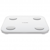 Cantar digital inteligent Xiaomi Body Composition Scale S400, Pana la 150 kg, Bluetooth,Masurare puls, Mod pentru bebelusi, Alb/Gri