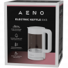 AENO AEK0005 Electric Kettle, 2200W, 1.7 L, 40–100°C, 360° Base, STRIX, LED Display, Filter, White