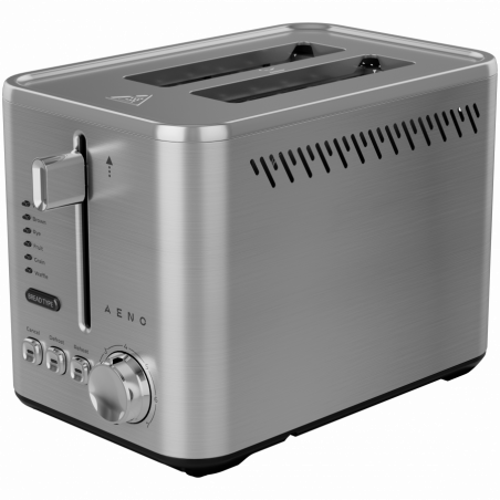 AENO ATS0003 Toaster, 950W, 6 bread types, 7 browning levels, Reheat, Defrost, LED, Stainless Steel