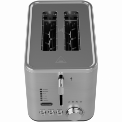 AENO ATS0003 Toaster, 950W, 6 bread types, 7 browning levels, Reheat, Defrost, LED, Stainless Steel