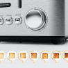 AENO ATS0003 Toaster, 950W, 6 bread types, 7 browning levels, Reheat, Defrost, LED, Stainless Steel
