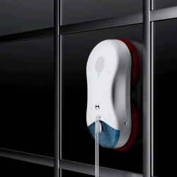 Робот за миене на прозорци HUTT DDC55 Pro, 5400 Pa, 150 м2, AI сензори, Интелигентен алгоритъм, Бял