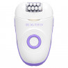 Beautifly Compact Silk Epil 3-in-1 Epilator, 60 min, 2 speeds, Wet/Dry, USB-C, White/Purple
