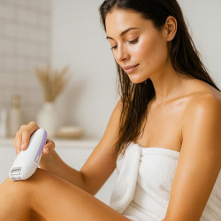 Αποτριχωτική συσκευή 3 σε 1 Beautifly Compact Silk Epil, 60 λεπτά, 2 ταχύτητες, για στεγνή/υγρή χρήση, USB-C, Λευκό/Μωβ