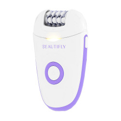 Beautifly Compact Silk Epil 3-in-1 Epilator, 60 min, 2 speeds, Wet/Dry, USB-C, White/Purple