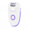Beautifly Compact Silk Epil 3-in-1 Epilator, 60 min, 2 speeds, Wet/Dry, USB-C, White/Purple