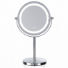 Beautifly Looking Glass Light Makeup Mirror, 14.5 cm, 10x magnification, USB-C, LED, 360° adjustable, Silver