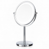 Beautifly Looking Glass Light Makeup Mirror, 14.5 cm, 10x magnification, USB-C, LED, 360° adjustable, Silver