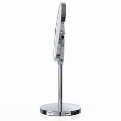 Oglinda cosmetica Beautifly Looking Glass Light, 14,5 cm, Marire 10x, USB-C, LED, Reglare la 360°, Argintiu